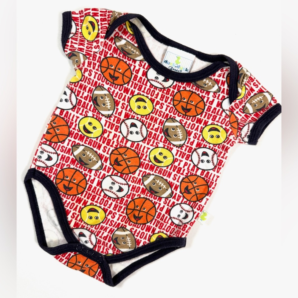 DUCK DUCK GOOSE‎ Baby Girls’ 100% Cotton Sports Printed One Piece Size 6-9M